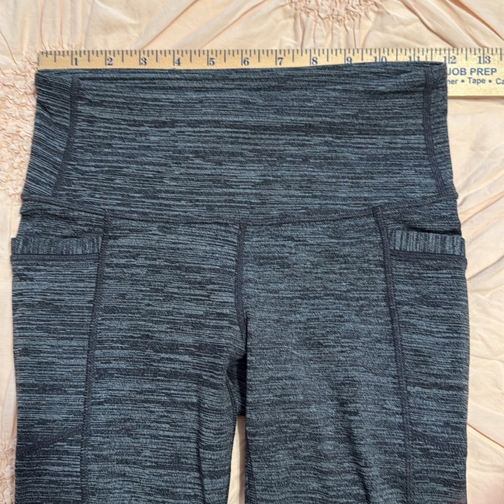 Athleta Chaturanga Gray Spacedye Leggings with Pockets - Picture 9 of 12